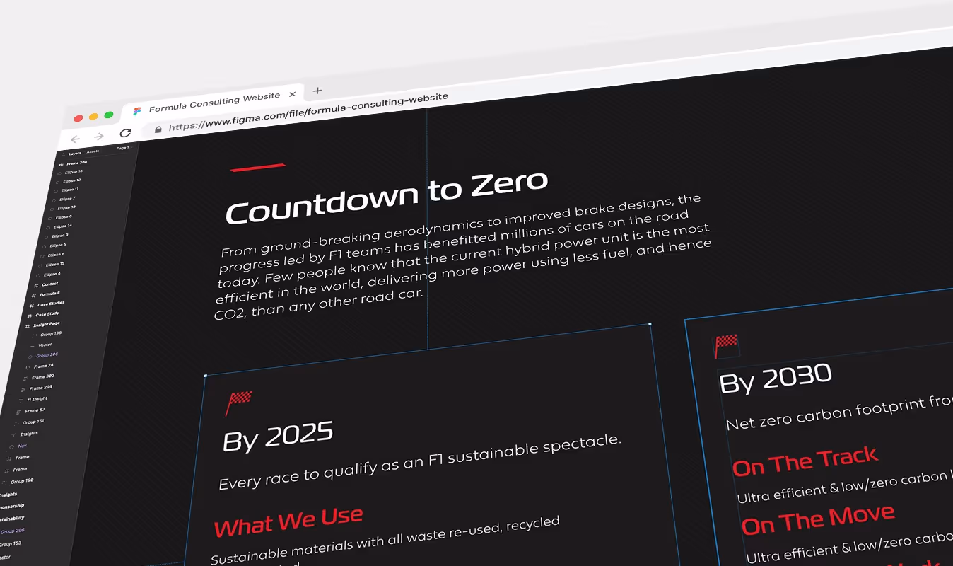 GroupWhistle Case Study – Formula Consulting Wireframes