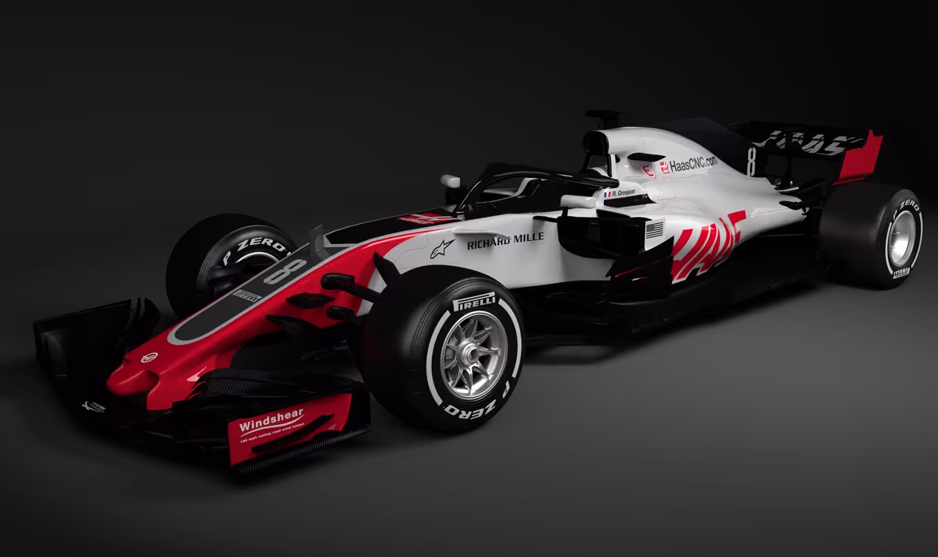 HAAS F1 Team launch car renders by GroupWhistle