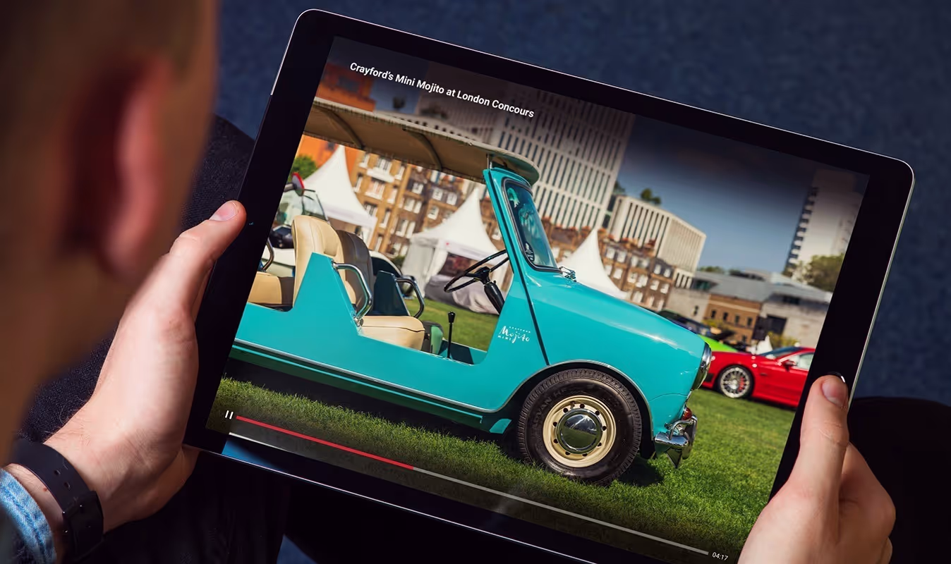 A launch event video featuring the Mini Mojito