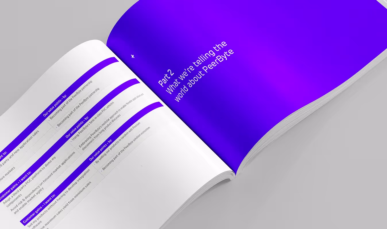 A printed communication for PeerByte