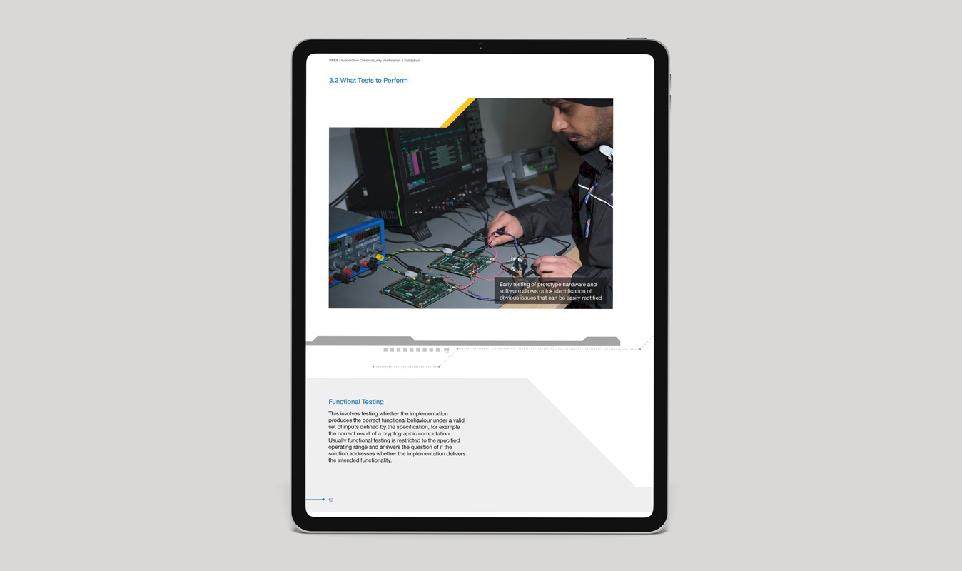 Automotive white paper for VRes on a tablet