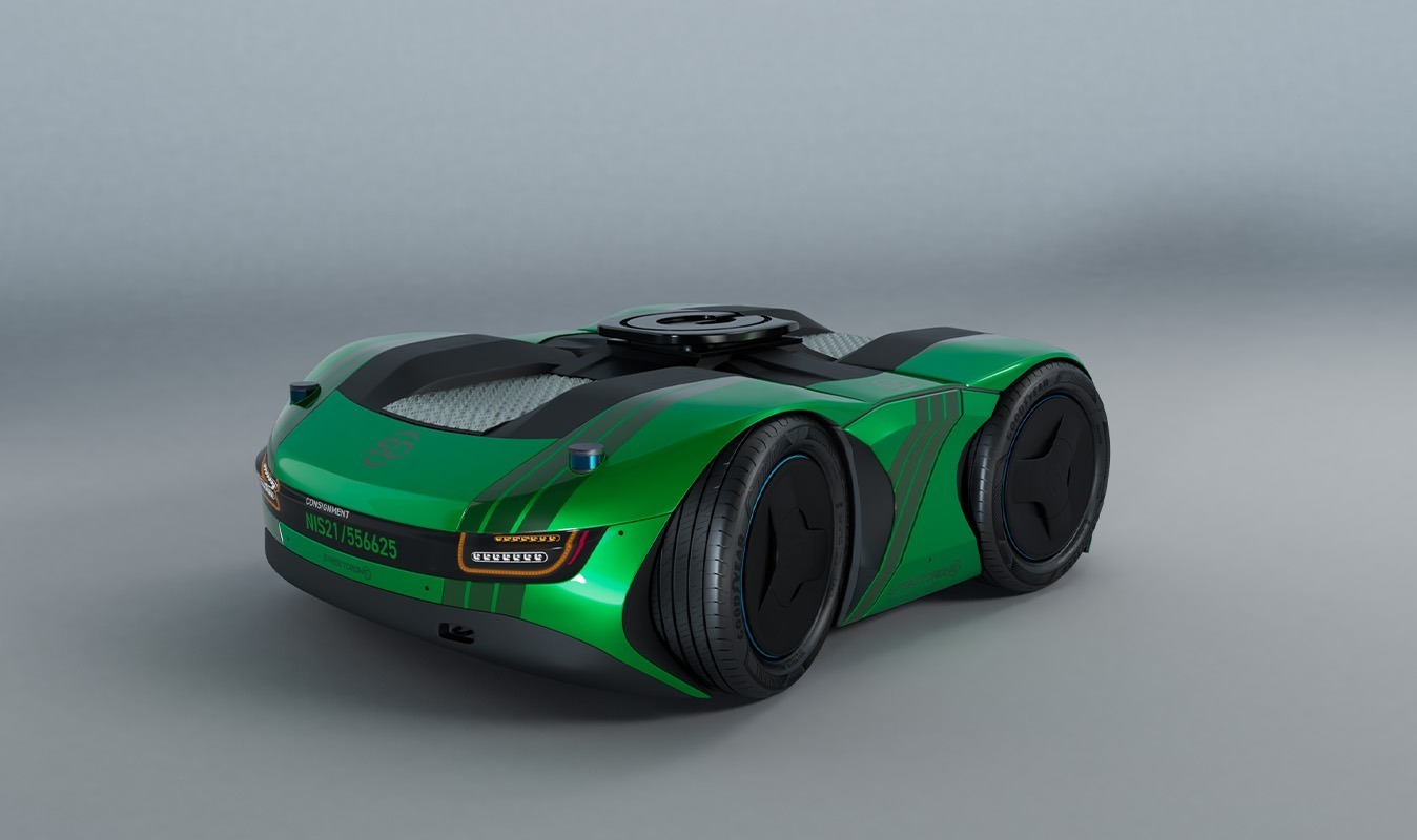 A virtualised impression of StreetDrone's autonomous yard shunter
