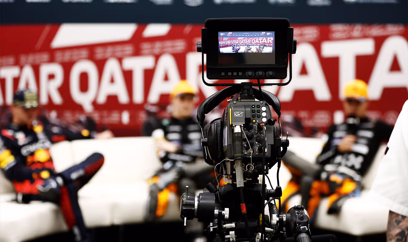 Media interview with drivers