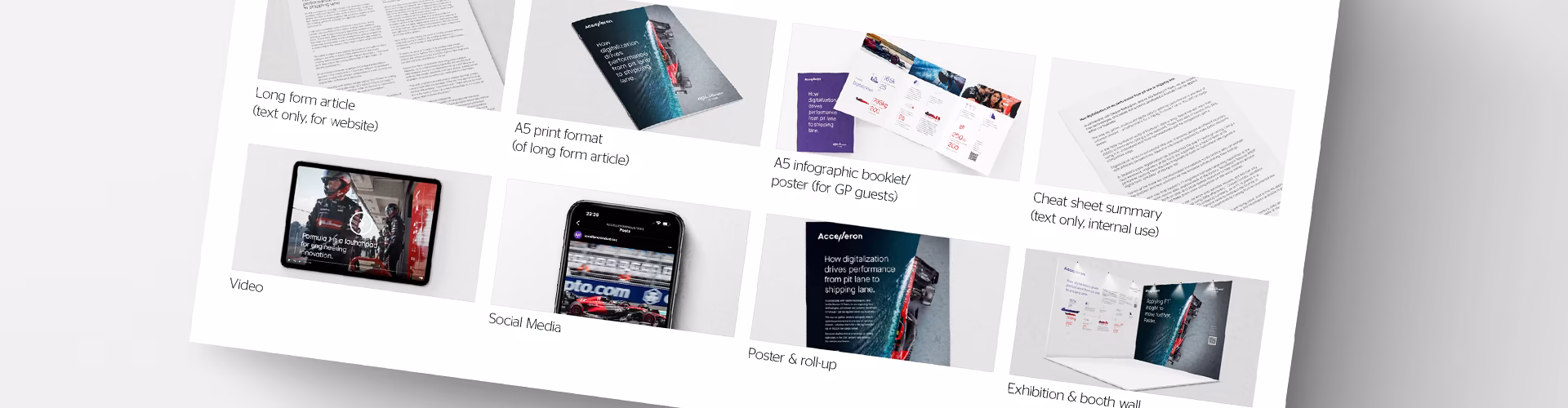 PR and communications for motorsport technical sponsors and partners