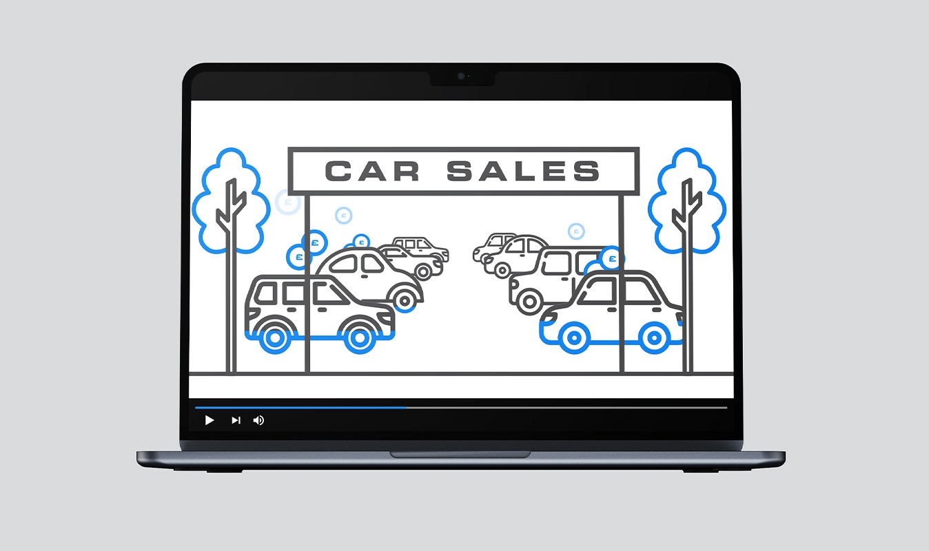 A TipsTrade Lease animation shown on macbook laptop computer
